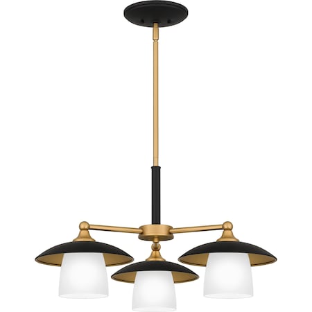 Quoizel Fayette Chandelier 3 Lights Earth Black FYT5124EK